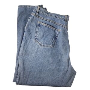 JMS lightly distressed blue jeans Size 26